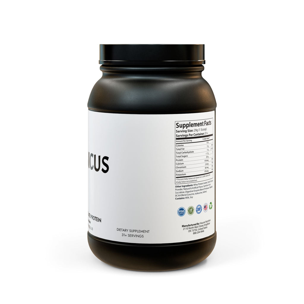 Whey Isolate Protein Supplement (907g, 2lb)