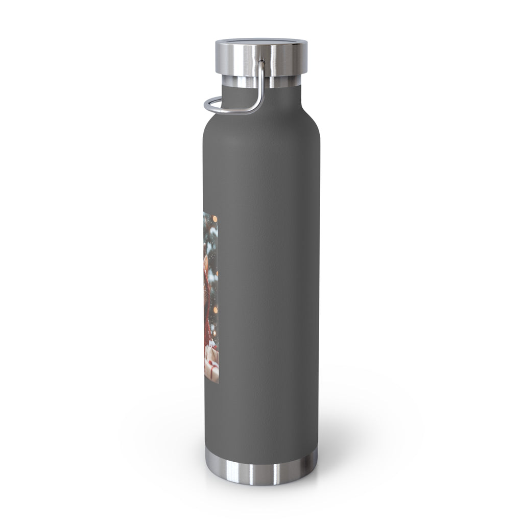 Copper Bottle, Trendy Drinking Flask for Hydration on the Go, Reusable Steel Water Bottle, Eco-Friendly Travel Mug, Stylish
