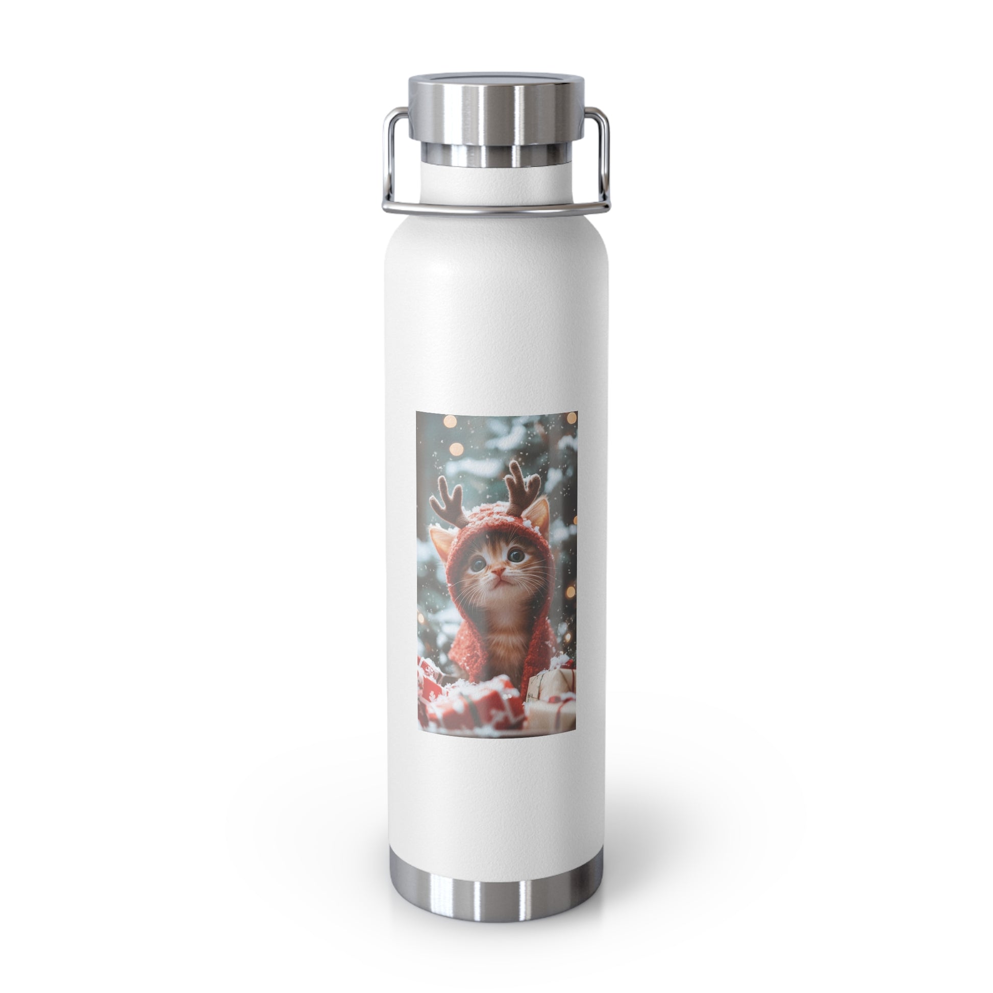 Copper Bottle, Trendy Drinking Flask for Hydration on the Go, Reusable Steel Water Bottle, Eco-Friendly Travel Mug, Stylish