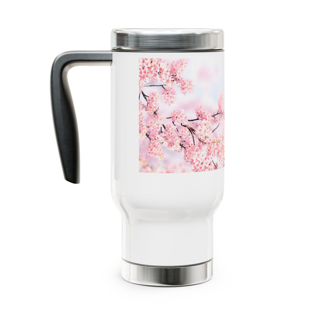 Stainless Steel Travel Mug with Handle, 14oz