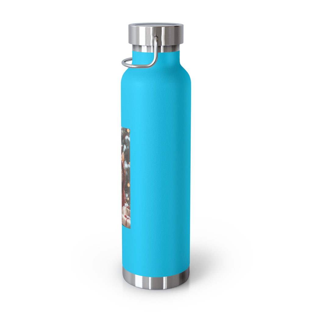 Copper Bottle, Trendy Drinking Flask for Hydration on the Go, Reusable Steel Water Bottle, Eco-Friendly Travel Mug, Stylish