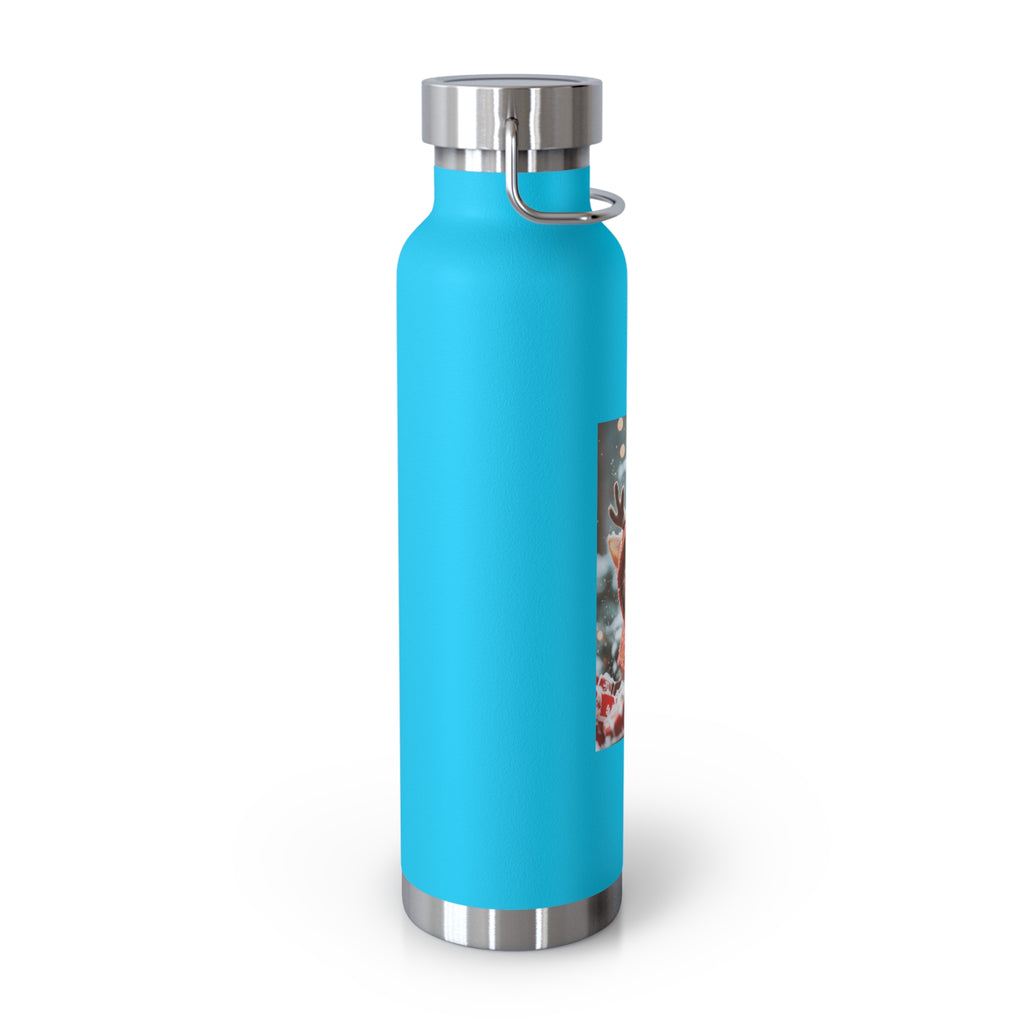 Copper Bottle, Trendy Drinking Flask for Hydration on the Go, Reusable Steel Water Bottle, Eco-Friendly Travel Mug, Stylish
