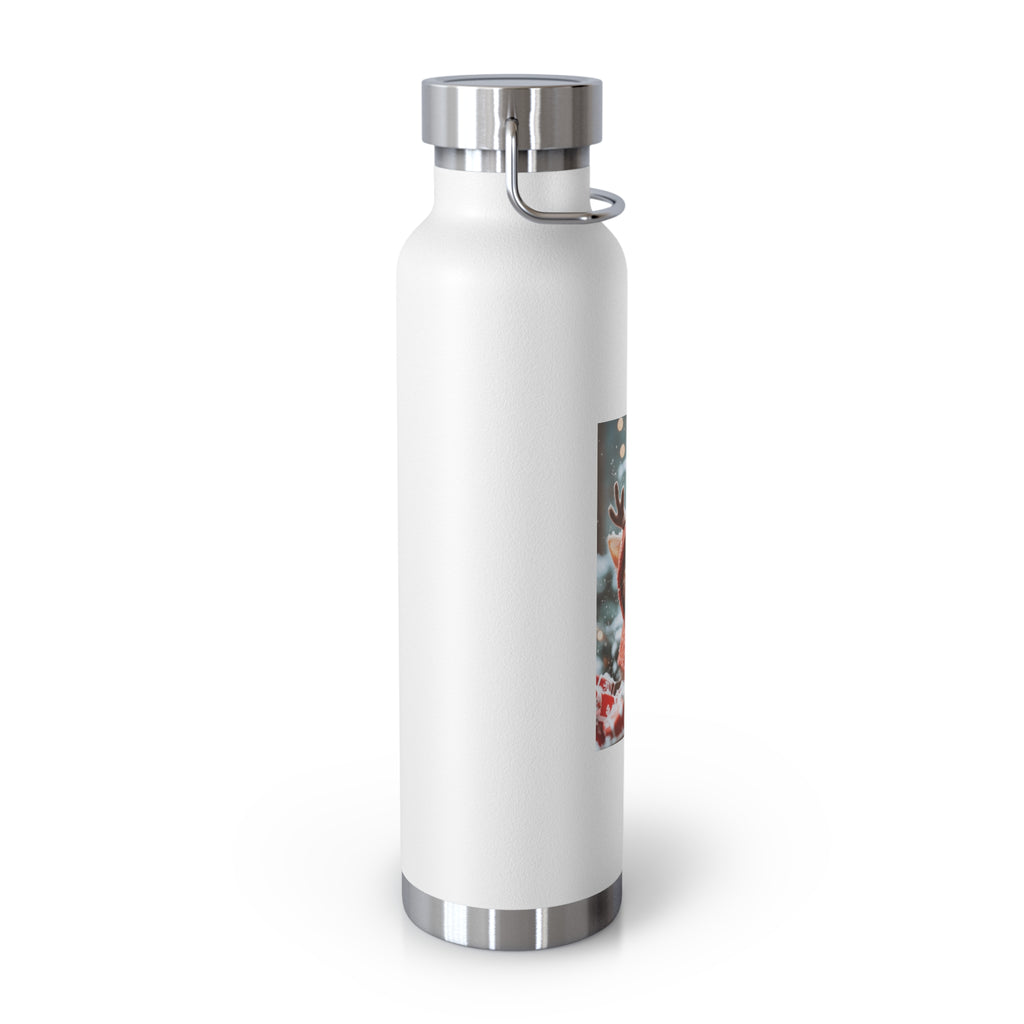 Copper Bottle, Trendy Drinking Flask for Hydration on the Go, Reusable Steel Water Bottle, Eco-Friendly Travel Mug, Stylish