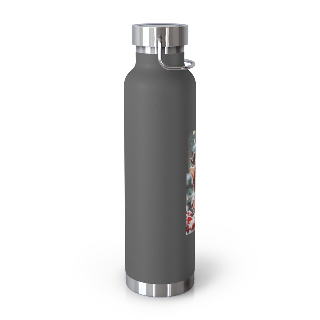 Copper Bottle, Trendy Drinking Flask for Hydration on the Go, Reusable Steel Water Bottle, Eco-Friendly Travel Mug, Stylish